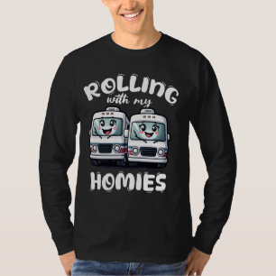 Rolling With My Homies RV Motorhome Camper Camping T-Shirt