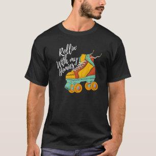 Rolling With My Homies Women Rolling Shoes Birthda T-Shirt