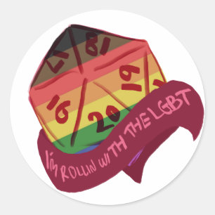 Rolling With The LGBT - DnD sticker