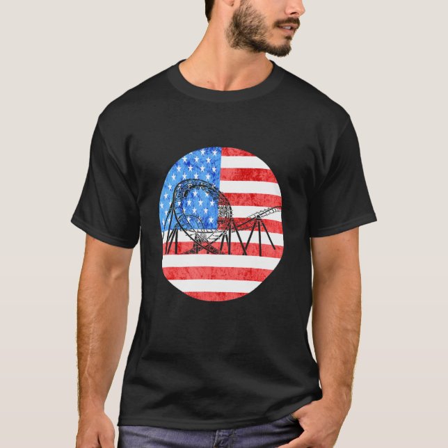 Rolller Coaster Long Adventure Ride Thrillseeker U T-Shirt (Front)