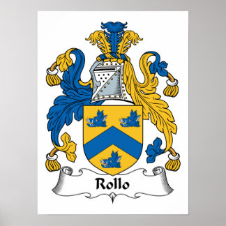 Rollo Family Crest Poster