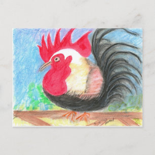 rollo rooster postcard