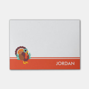 Rollo the Turkey Post-it Notes