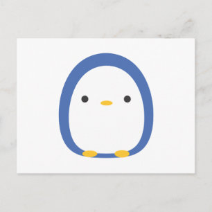 Roly Poly Penguin Postcard