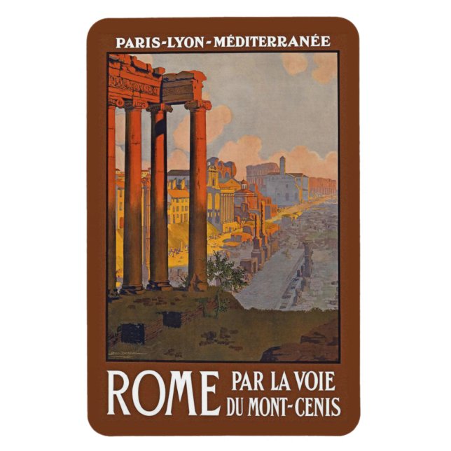 Rom Vintage Reise Magnet (Vertical)