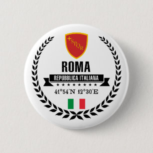 Roma 6 Cm Round Badge