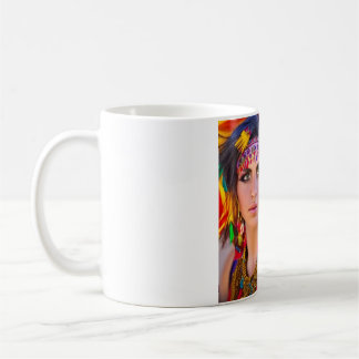 Roma Chai Roma Girl Multi Colored A.I. Art Mug