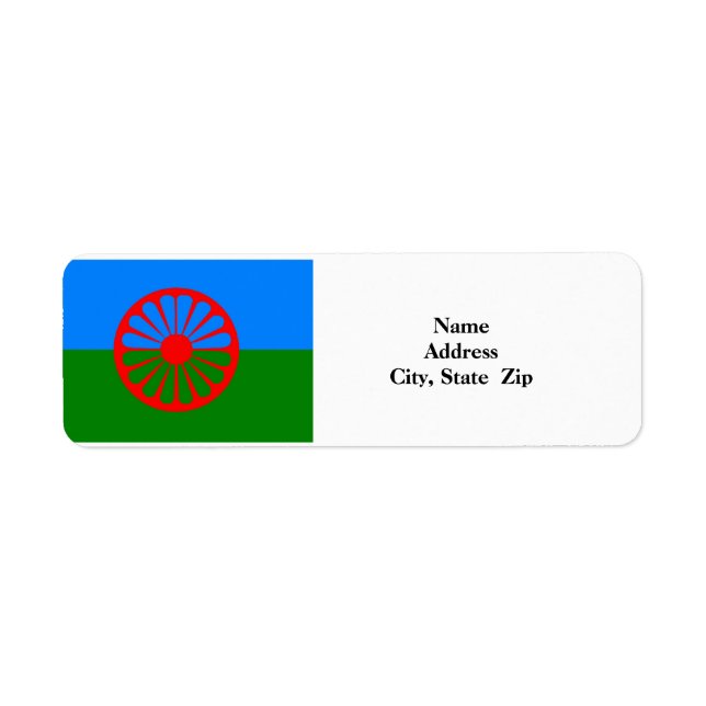 Roma Flag  Return Address Labels (Front)