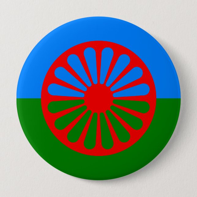 Roma, India 10 Cm Round Badge (Front)