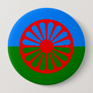 Roma, India 10 Cm Round Badge