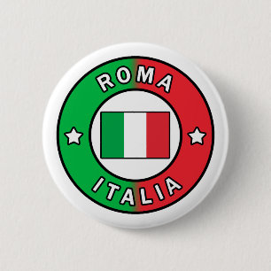 Roma Italia 6 Cm Round Badge