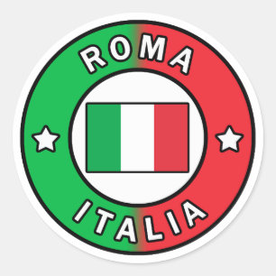 Roma Italia Classic Round Sticker