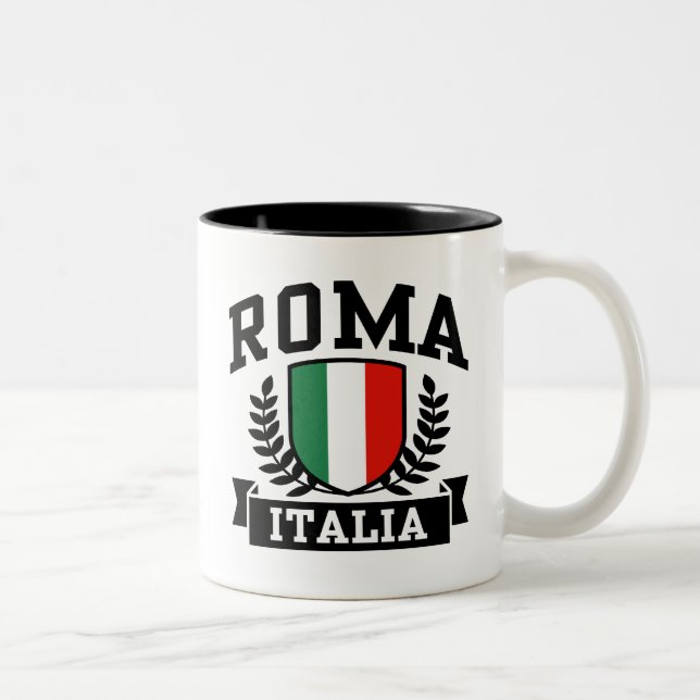 Roma Italia Two-Tone Coffee Mug (Right)