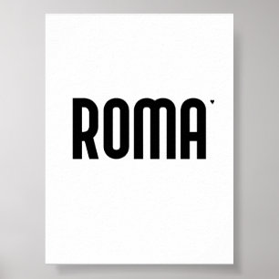 Roma - minimalistic typography poster