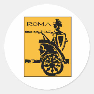 Roma Poster Classic Round Sticker