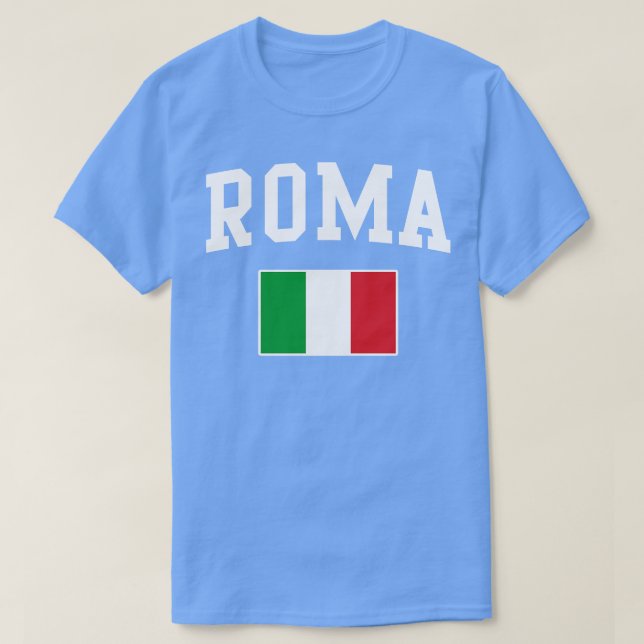 Roma Rome Italy Italian Italia Italiano Flag T-Shirt (Design Front)