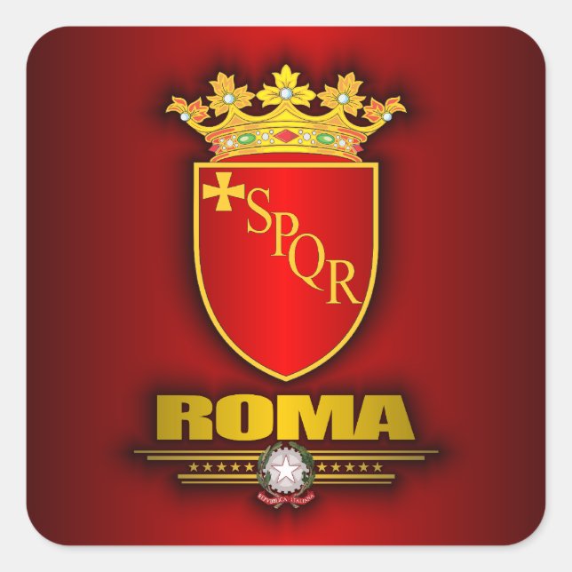 Roma (Rome) Square Sticker (Front)