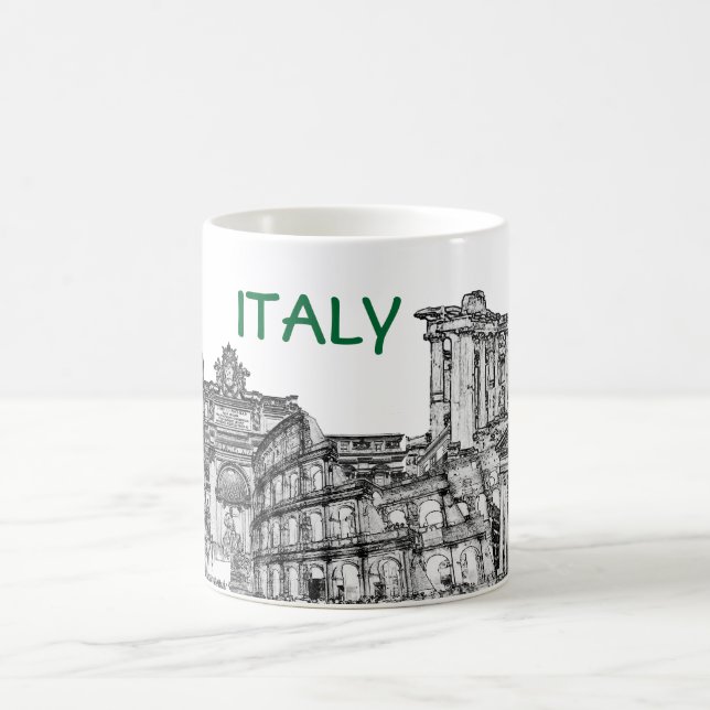 Roma, Rome... travel souvenir gifts Coffee Mug (Center)