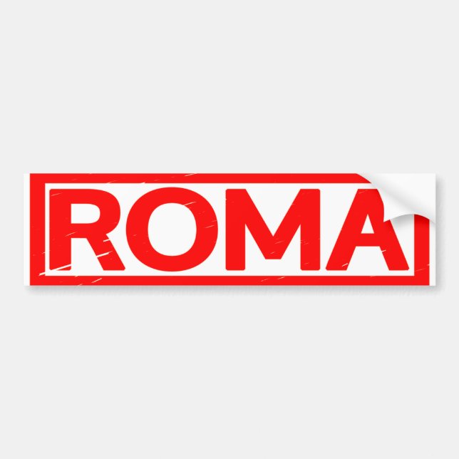Roma Stamp Bumper Sticker (Front)
