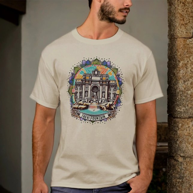 Roma Whispering Fountain Mens Basic T-Shirt (Creator Uploaded)