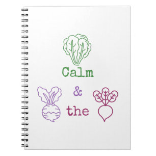 Romaine Calm & Turnip the Beet Notebook
