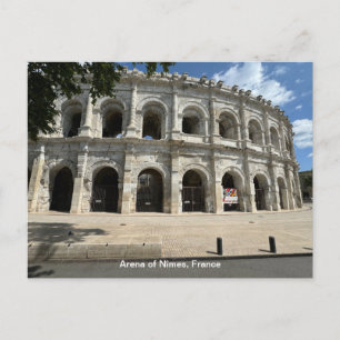 Roman Amphitheatre, Nimes, France on a Postcard