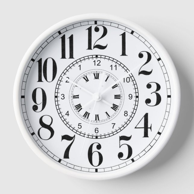 Roman analogue backward clock face funny (Front)