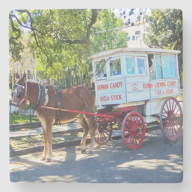 Roman Candy, Roman Candy Coaster, New Orleans, Stone Coaster (Front)