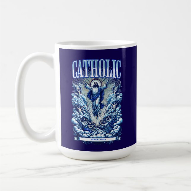Roman Catholic Church Since AD33 Jesus Christ  Coffee Mug (Left)
