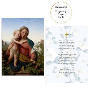 Roman Catholic Pregnancy Prayer Card