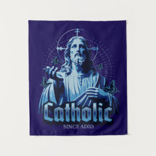 Roman Catholic Since AD33 Jesus Christ Tapestry