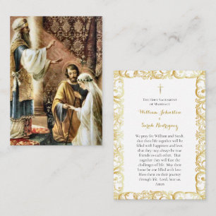Roman Catholic Wedding Prayer Card