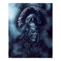 Roman Centurion Skull Fantasy Gladiator Art