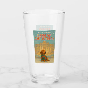 Roman Christmas Glass – Cute Dog in Sweater