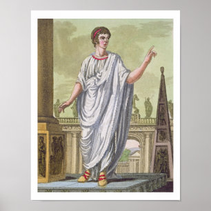 Roman Citizen Claiming Employment, from 'L'Antica Poster