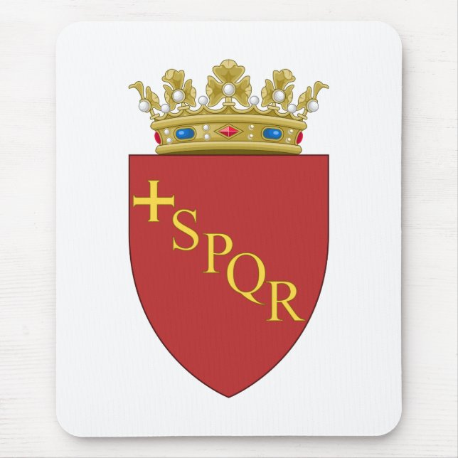 Roman Coat of Arms (SPQR) Mouse Pad (Front)