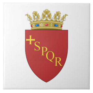 Roman Coat of Arms (SPQR) (Rome, Italy) Tile