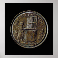 Roman coin depicting an Organ