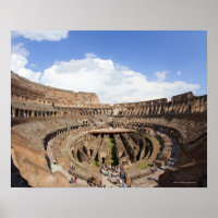 Roman Coliseum, fish eye view