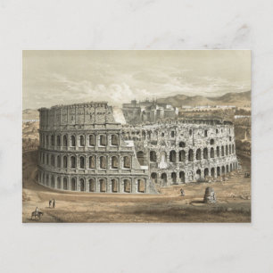 Roman Coliseum Vintage Art Postcard