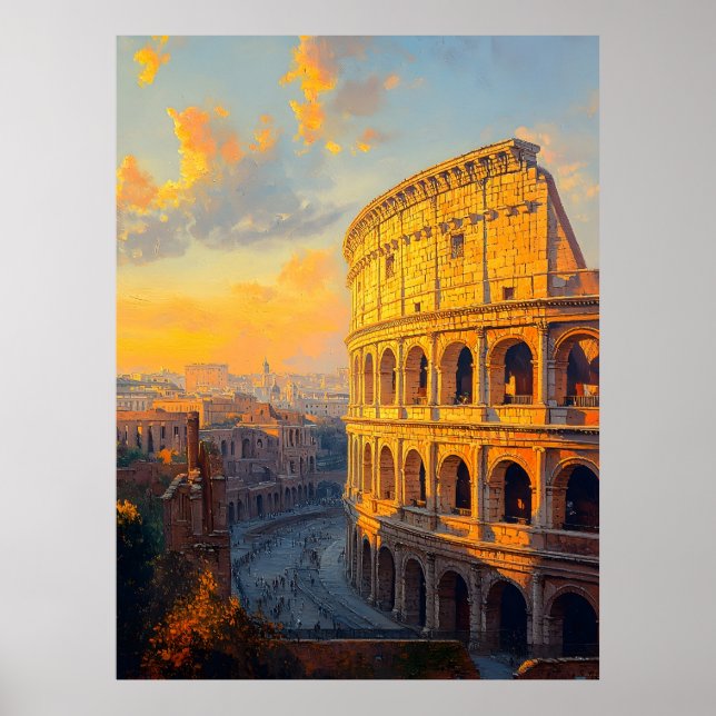 Roman Colosseum Art Print (Front)