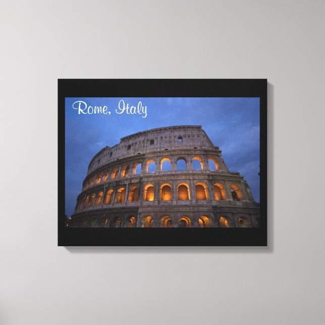 Roman Colosseum at Night Canvas Print (Front)