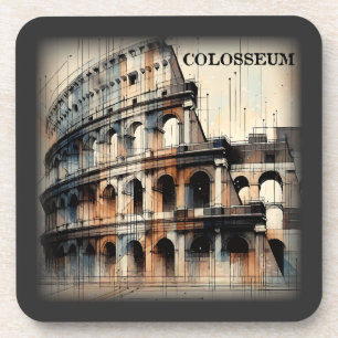 Roman Colosseum Italy Europe Coaster