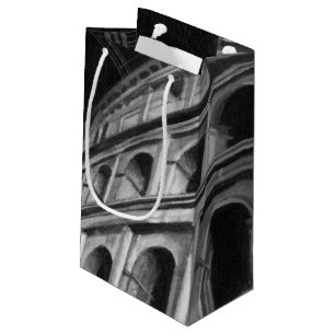 Roman Colosseum with Architectural Drawings Small Gift Bag