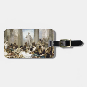 roman decadence luggage tag