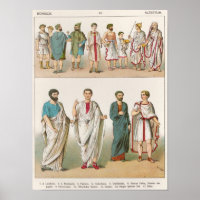 Roman Dress, from 'Trachten der Voelker', 1864