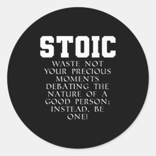 Roman Empire Book Quote Marcus Aurelius Stoic Prem Classic Round Sticker