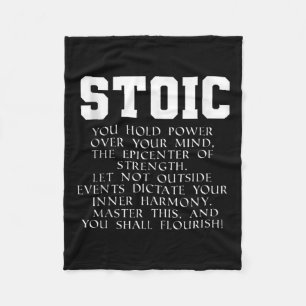 Roman Empire Book Quote Marcus Aurelius Stoic Tank Fleece Blanket