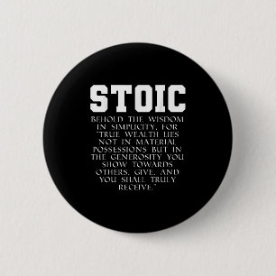 Roman Empire Book Stoic Quote  6 Cm Round Badge