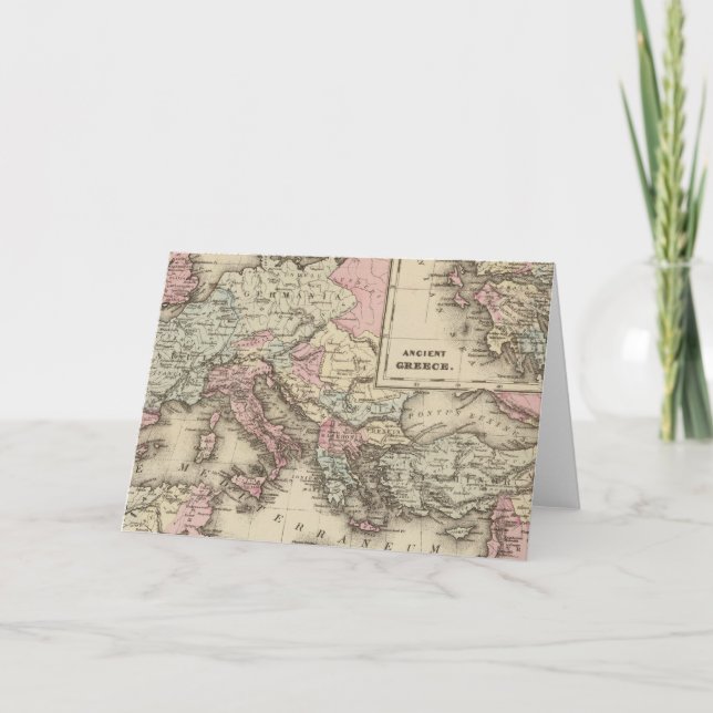 Roman Empire, Greece Holiday Card (Front)